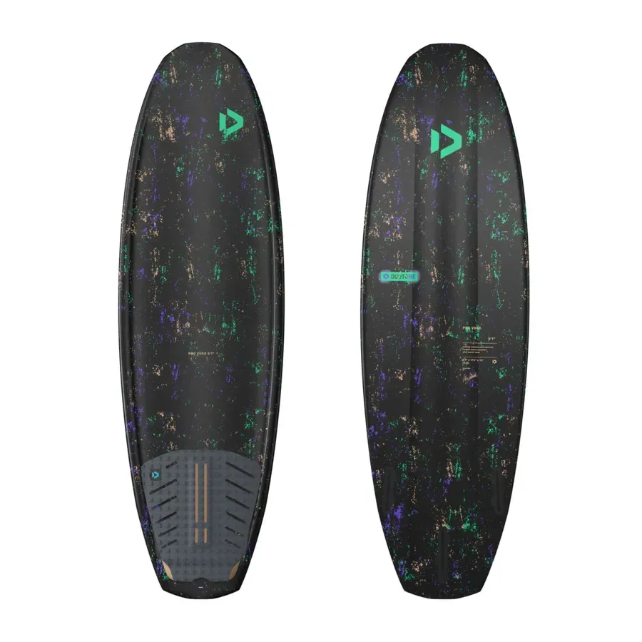 Detail of the wide tail of the Duotone Provoke 2026, ideal for explosive jumps.
